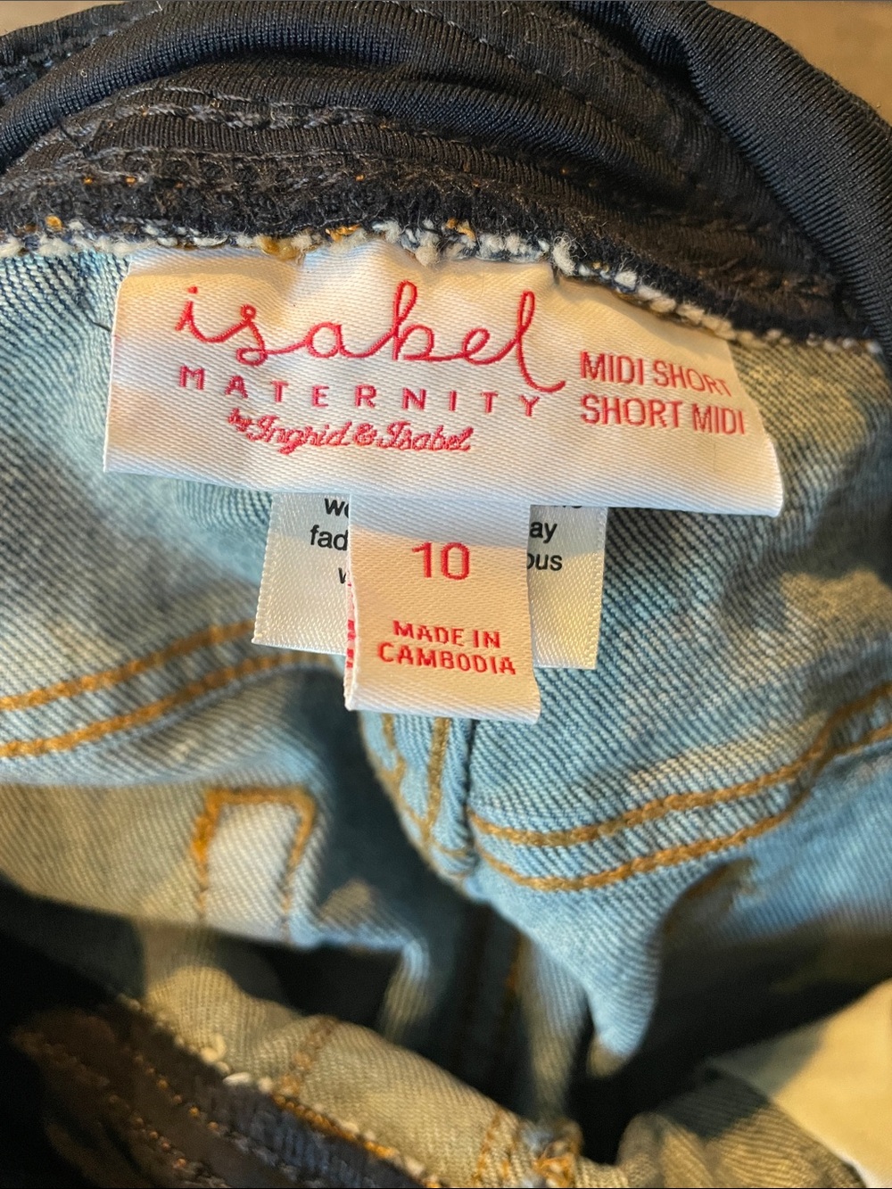 Isabel Maternity by Ingrid & Isabel Light Blue Cropped Midi Jeans